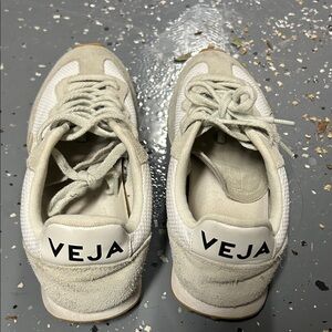 Veja Off-White and Cream Sneakers